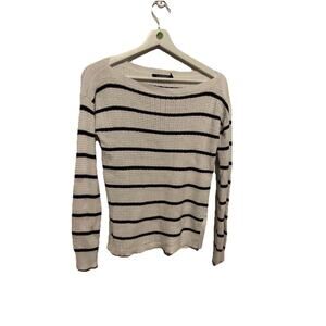 Ralph Lauren Denim Women's Boatneck Knitted Long Sleeve Casual Top Striped XS